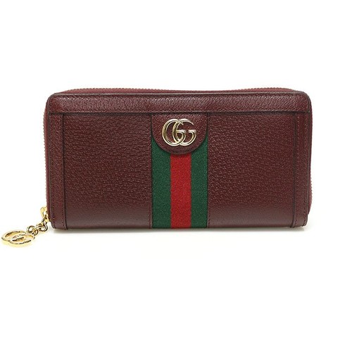 Gucci burgundy leather ophidia - gucci,